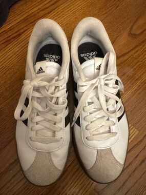 White and black adidas